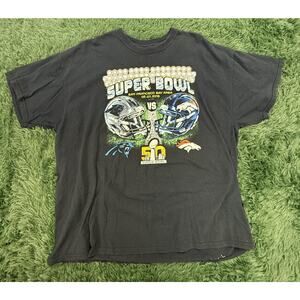 Denver Broncos Super Bowl 50 T-Shirt February 7, 2016 NFL Black
